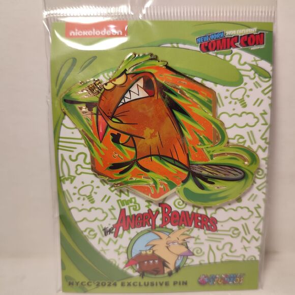 The Angry Beavers Daggit Painterly Series Limited Edition Enamel Pin NYCC 2024 - Picture 1 of 2